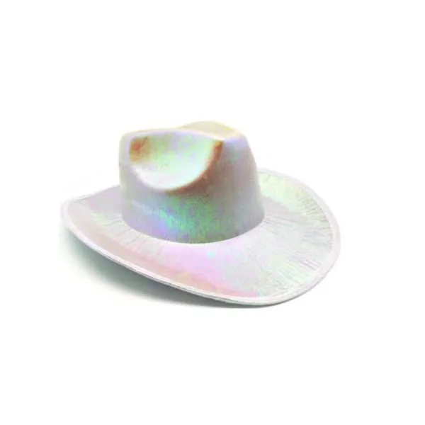 Metallic White Cowboy/Cowgirl Hat