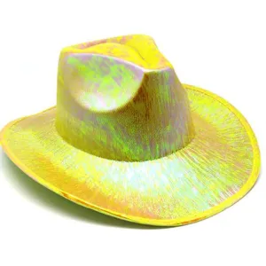 Metallic Yellow Cowboy/Cowgirl Hat