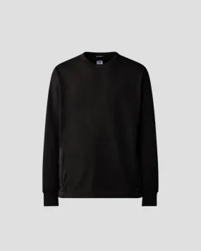 Metropolis Series Stretch Fleece Mixed Pocket Sweatshirt - Black