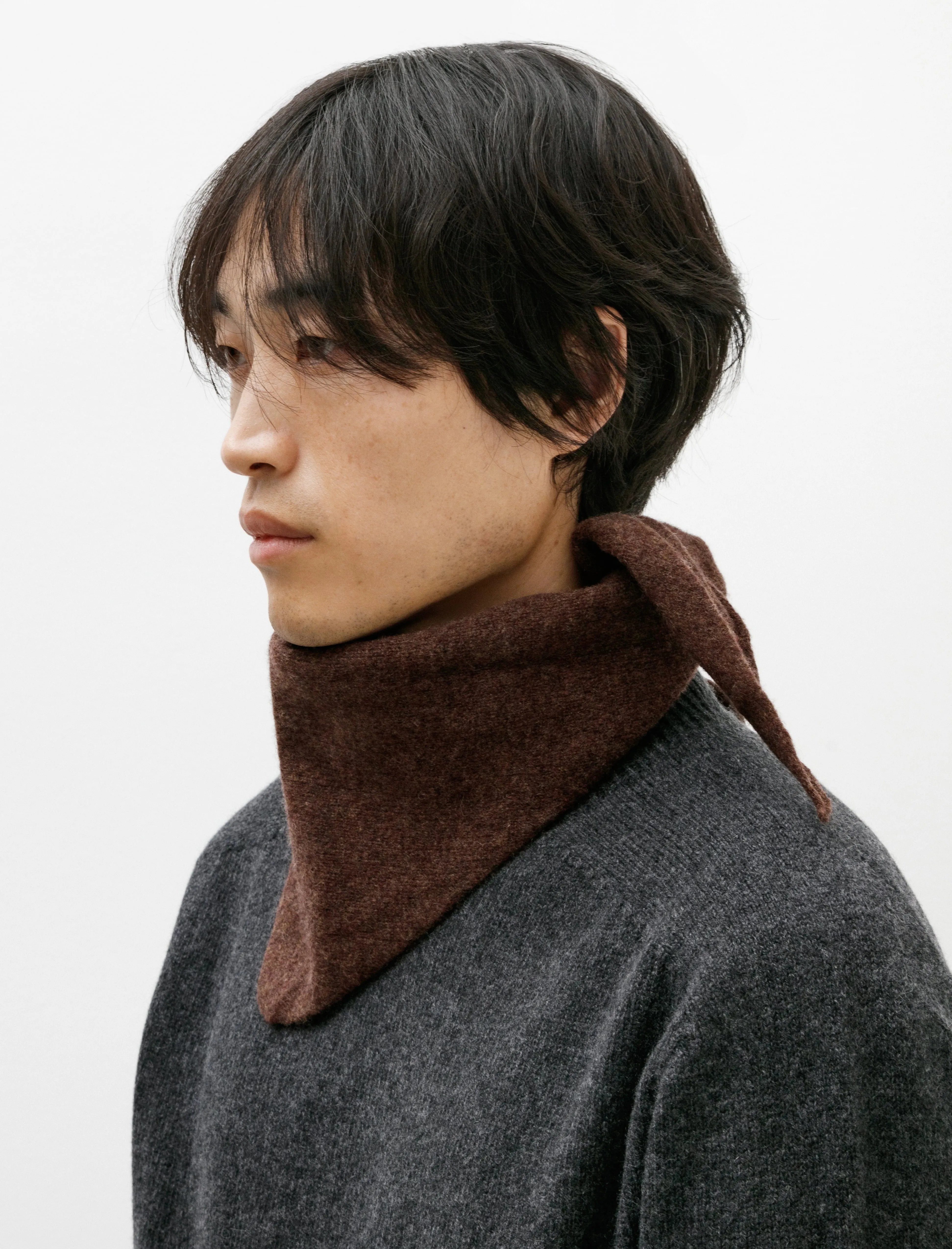 MHL Scout Scarf Lambswool Chestnut