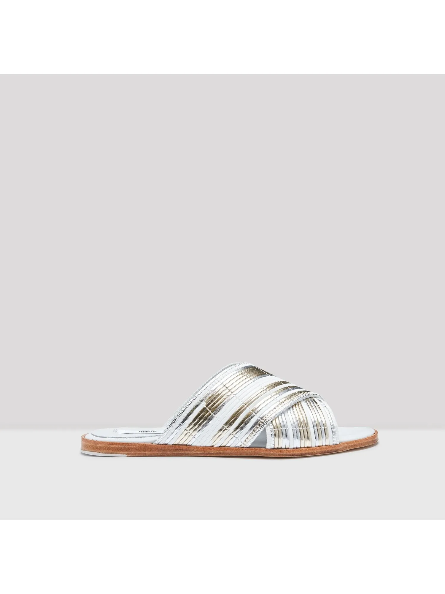 Miista - DEB SILVER RATTAN SANDALS