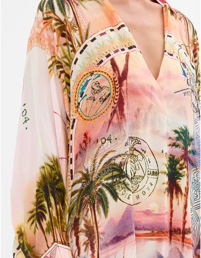 Milla's Got Mail Wing Collar Kaftan