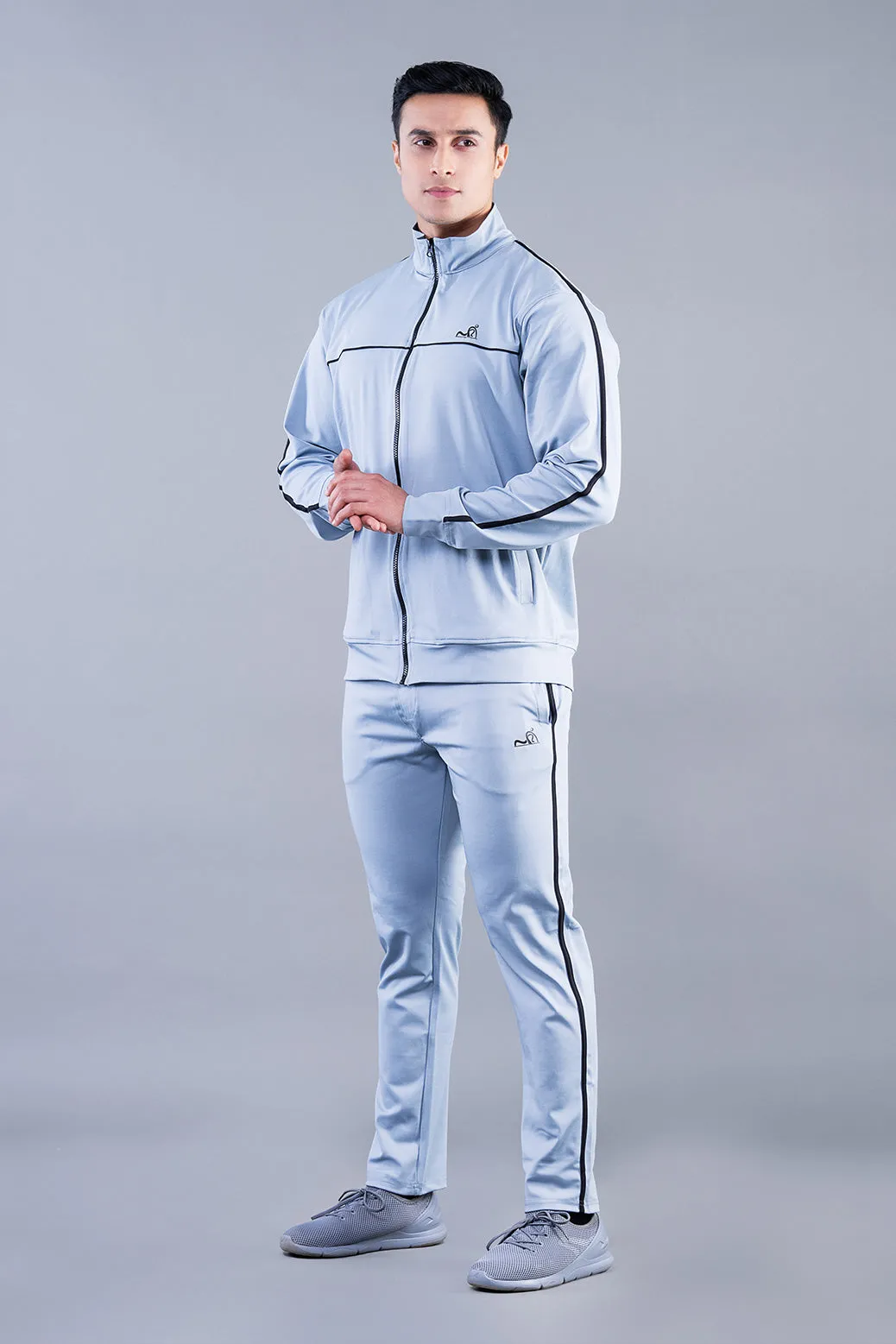 MINIMAL BUZZ ACTIVE LIFESTYLE TRACKSUIT - LIGHT GREY