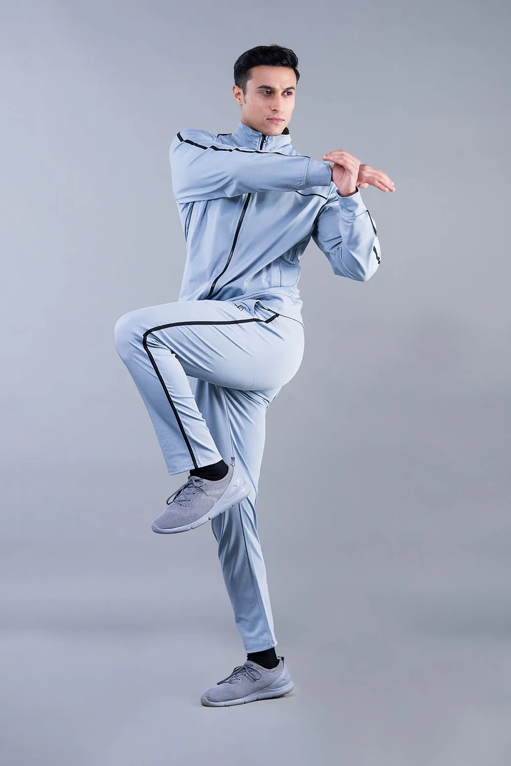 MINIMAL BUZZ ACTIVE LIFESTYLE TRACKSUIT - LIGHT GREY