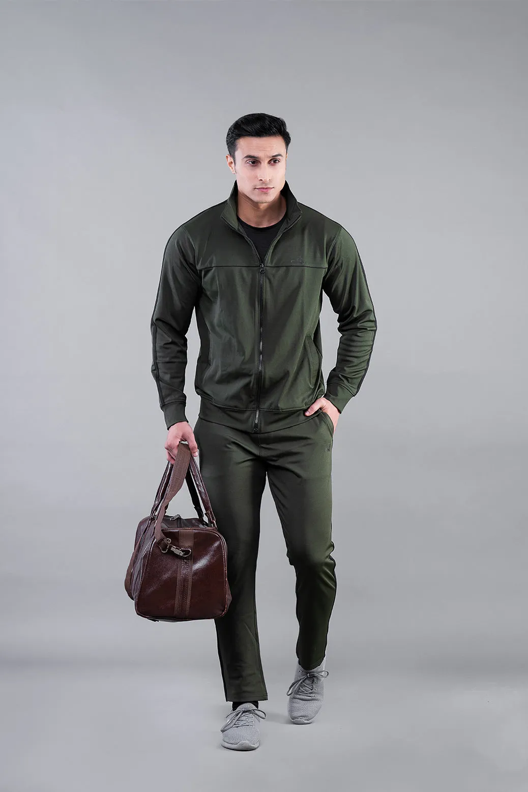 MINIMAL BUZZ ACTIVE LIFESTYLE TRACKSUIT - MEHANDI