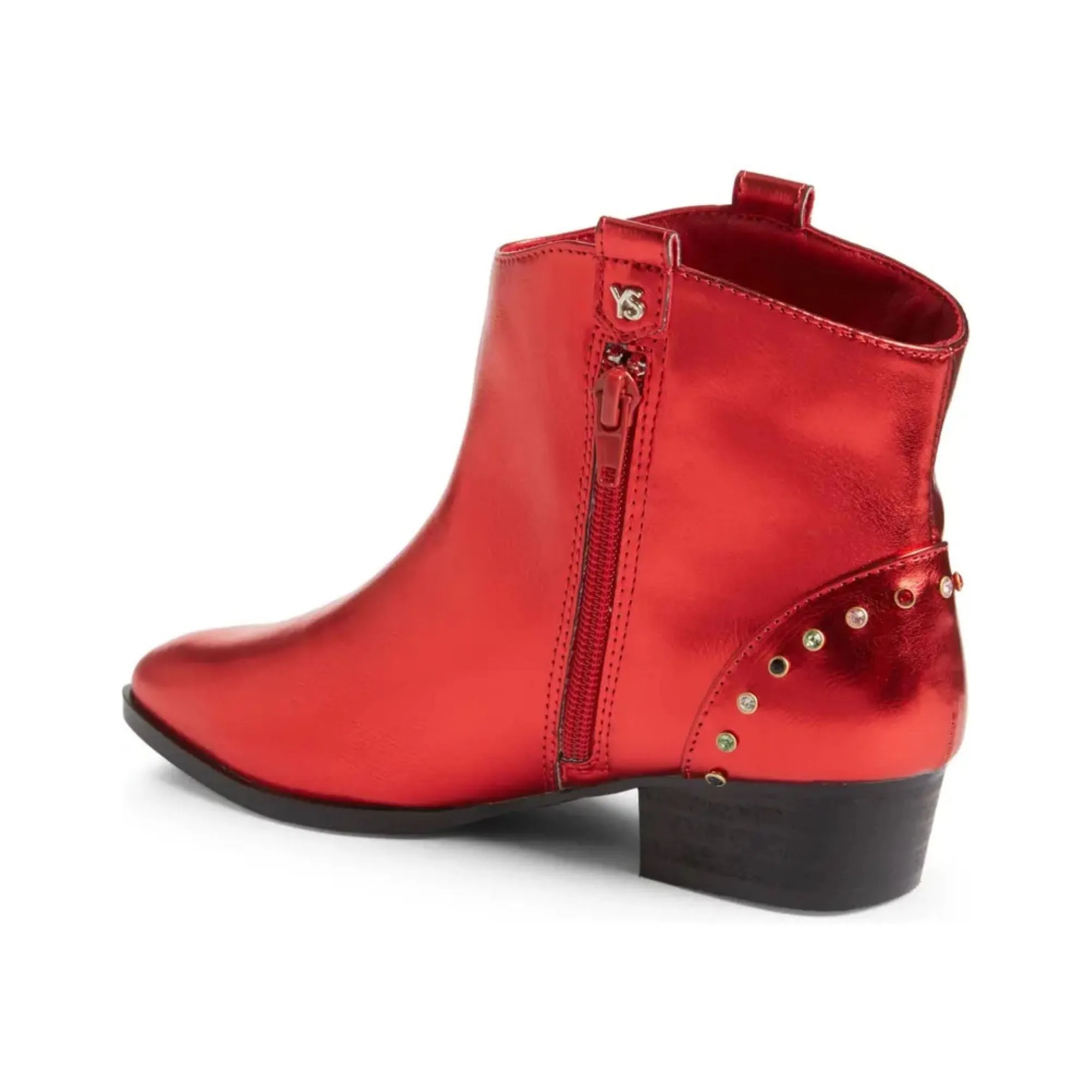 Miss Dallas Gem Western Boot in Red - Kids