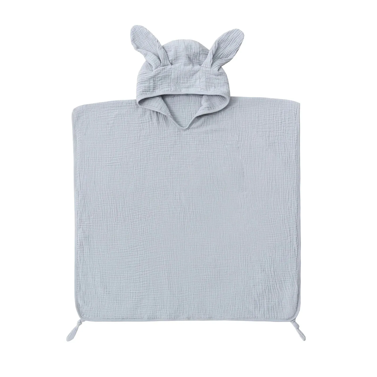 Muslin Baby Hooded Poncho Towel Children's Hooded Bath Towel Soft Kids Beach Bathing Stuff Infant Washcloth