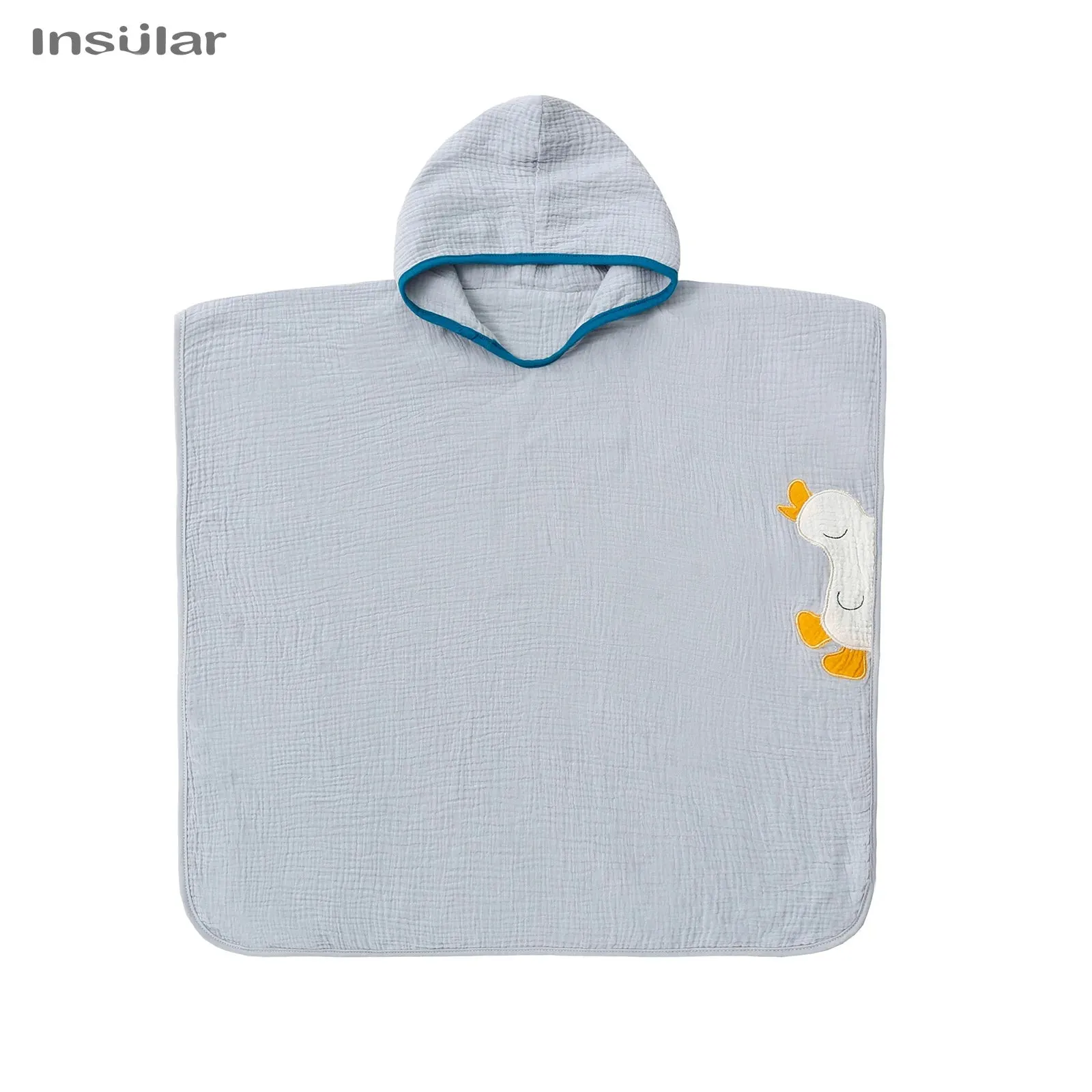 Muslin Baby Hooded Poncho Towel Children's Hooded Bath Towel Soft Kids Beach Bathing Stuff Infant Washcloth