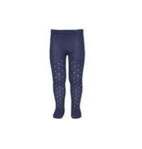 Navy Openwork Tights