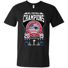 Nfl – Football Champions New England Patriots Super Bowl 2019 Men V-Neck T-Shirt