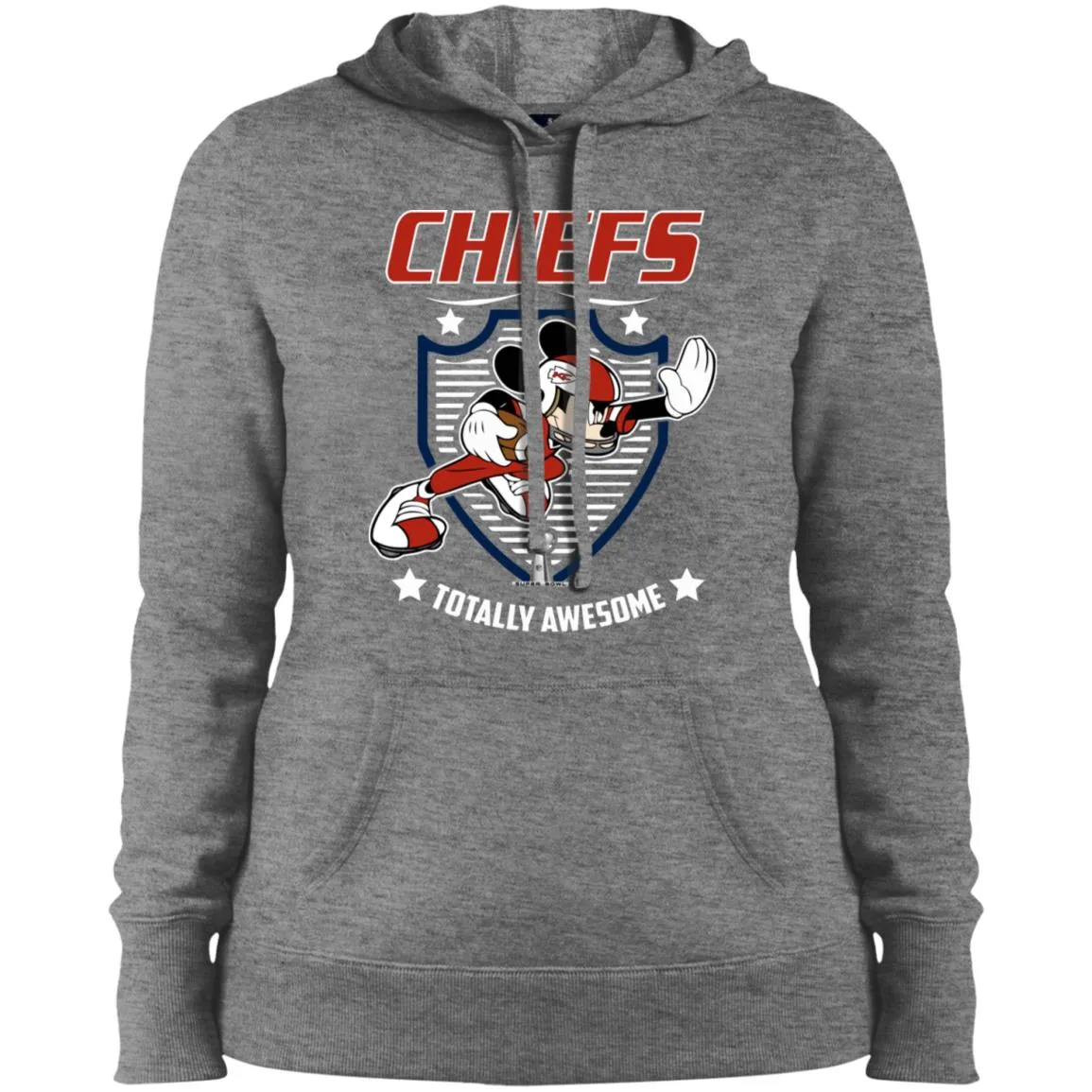 Nfl – Kansas City Chiefs Totally Awesome Mickey Mouse Super Bowl 2019 Football Women Hooded Sweatshirt