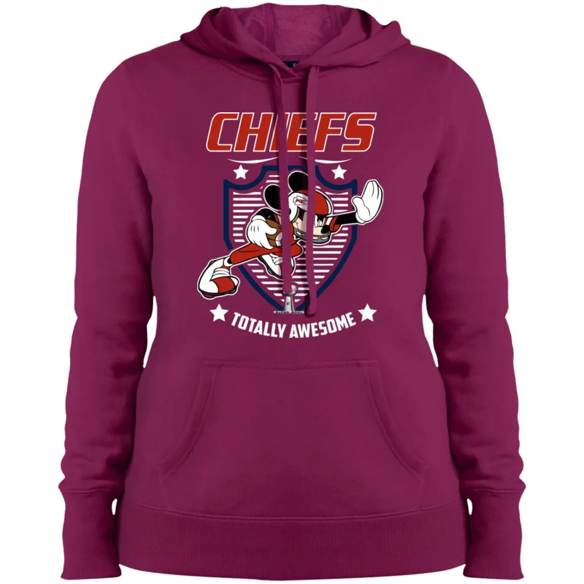 Nfl – Kansas City Chiefs Totally Awesome Mickey Mouse Super Bowl 2019 Football Women Hooded Sweatshirt