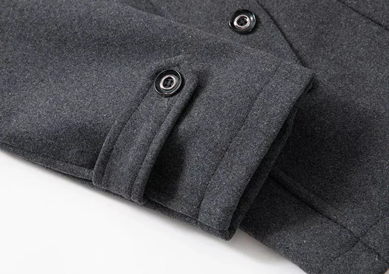 NICO™ | ELEGANT DOUBLE COLLAR ZIPPER BUTTON COAT FOR MEN