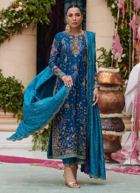 Nihal Teal Kurta