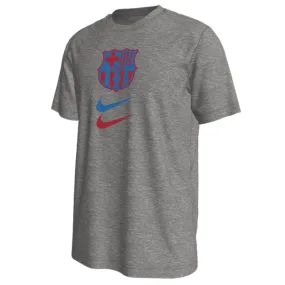 Nike Barcelona Crest Swoosh T-Shirt (Dark Heather Grey)