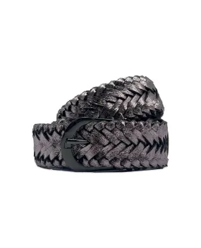 Nooki Rio Pewter Woven Belt