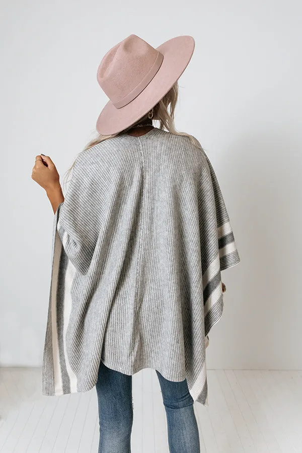 Outdoor Movie Poncho In Grey