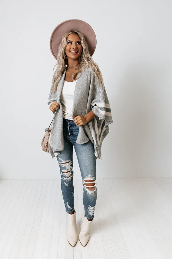 Outdoor Movie Poncho In Grey