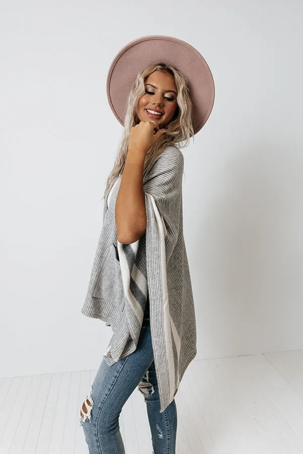 Outdoor Movie Poncho In Grey