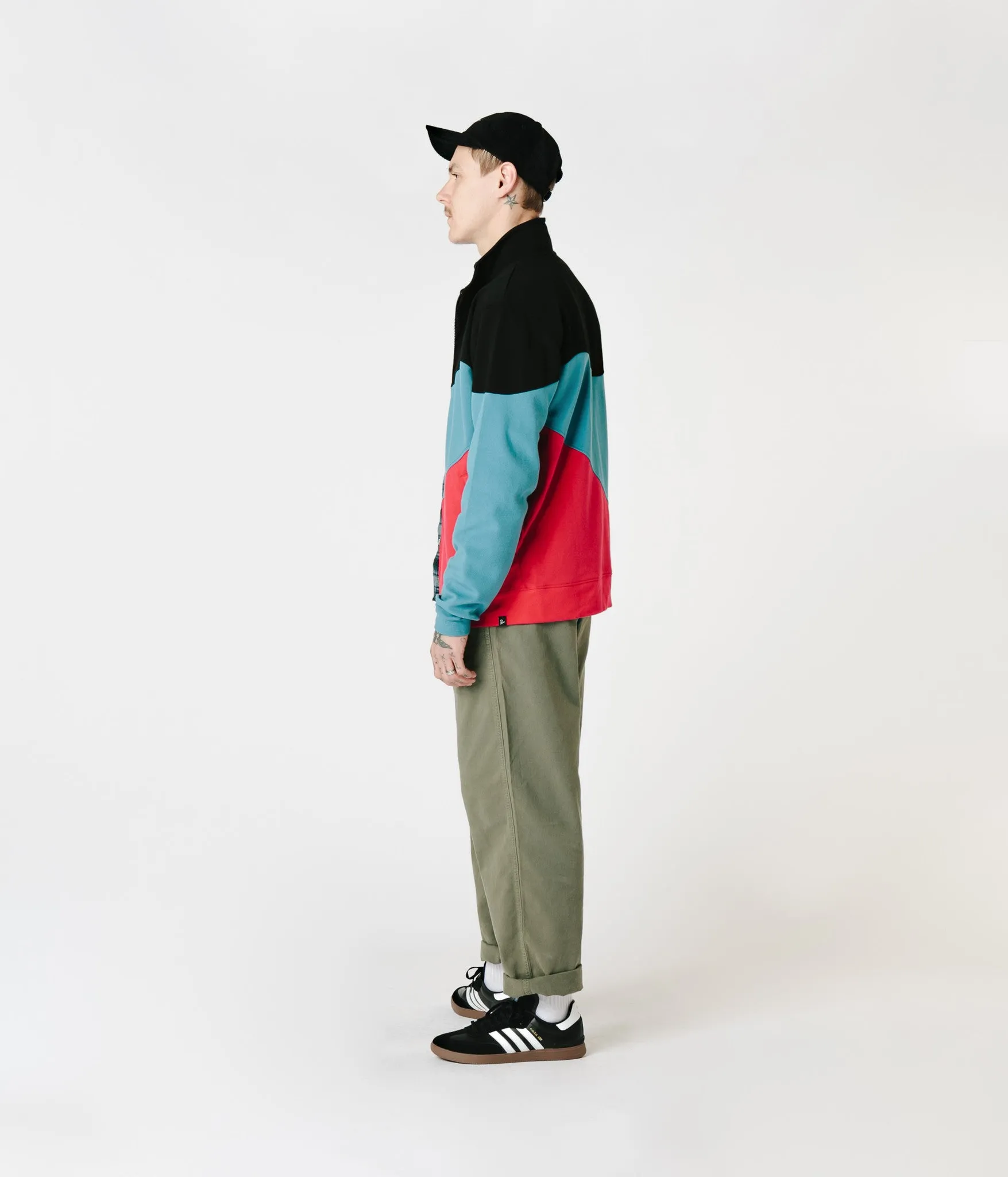 Parra Succes Track Jacket - Black / Blue / Red