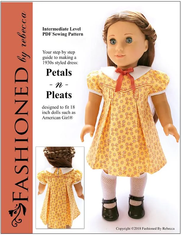 Petals-n-Pleats 18" Doll Clothes Pattern