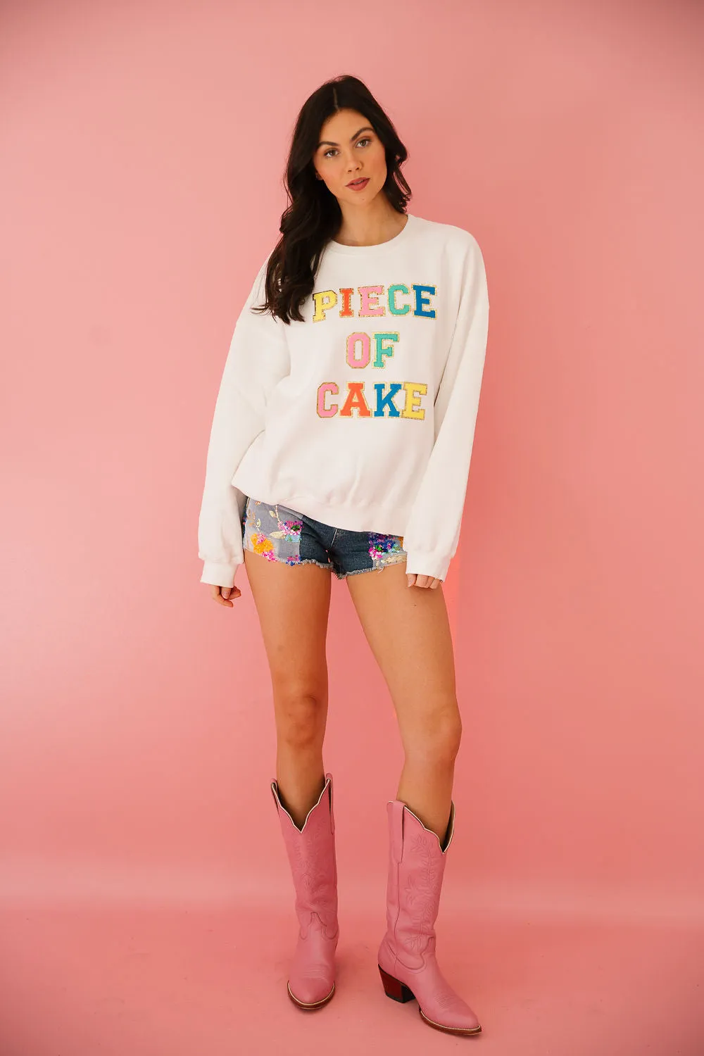 PIECE OF CAKE WHITE PULLOVER