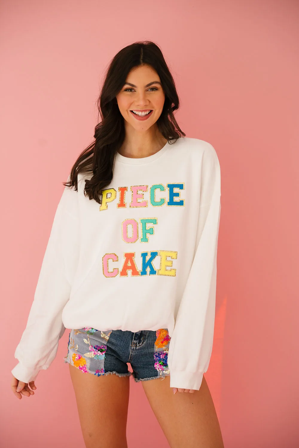 PIECE OF CAKE WHITE PULLOVER