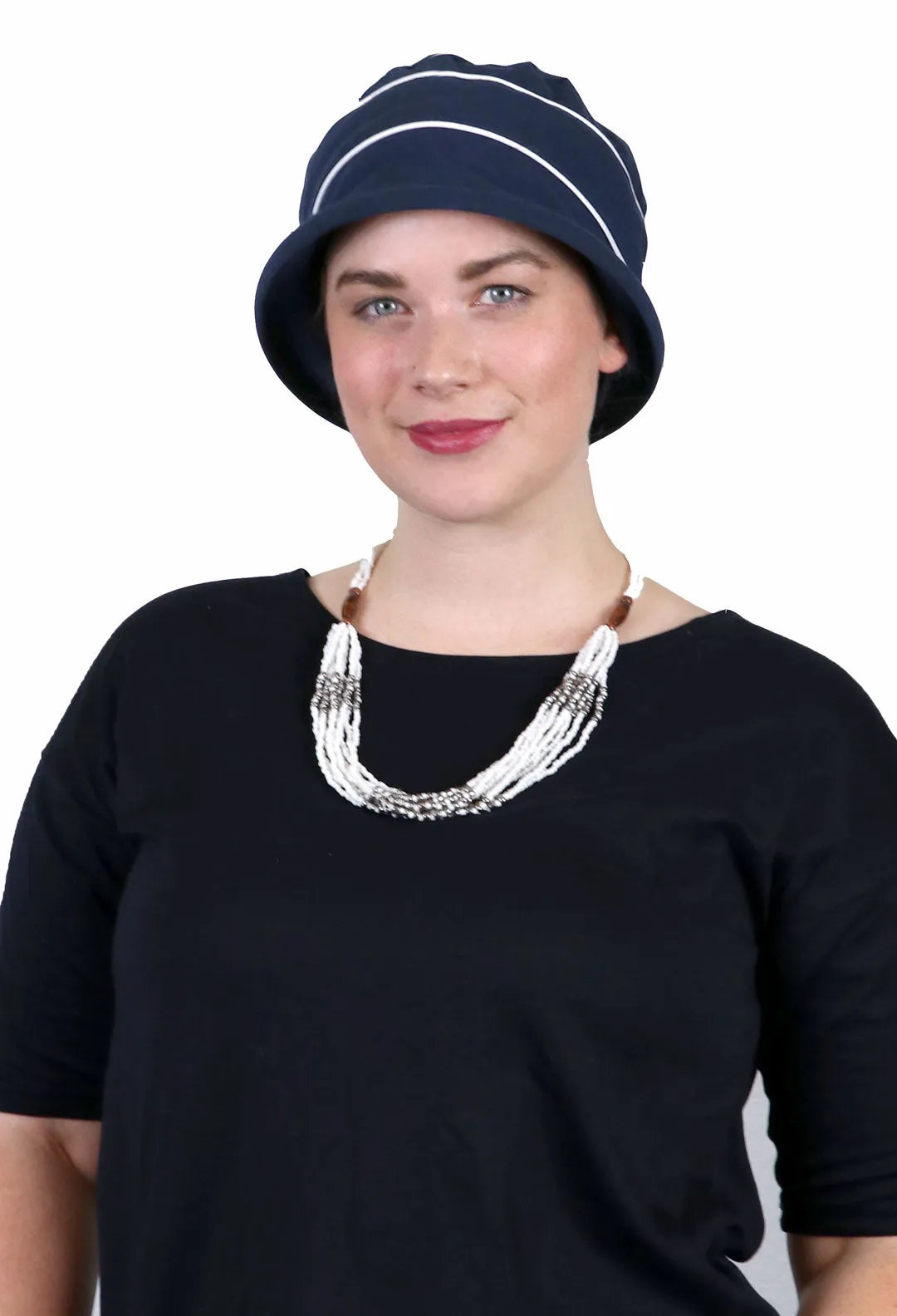 Pippin Cotton Cloche Hat Chemo Headwear for Women 50  UPF Sun Protection