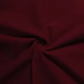 Ponte De Roma Jersey Knit Spandex Fabric / Burgundy / Sold By The Yard