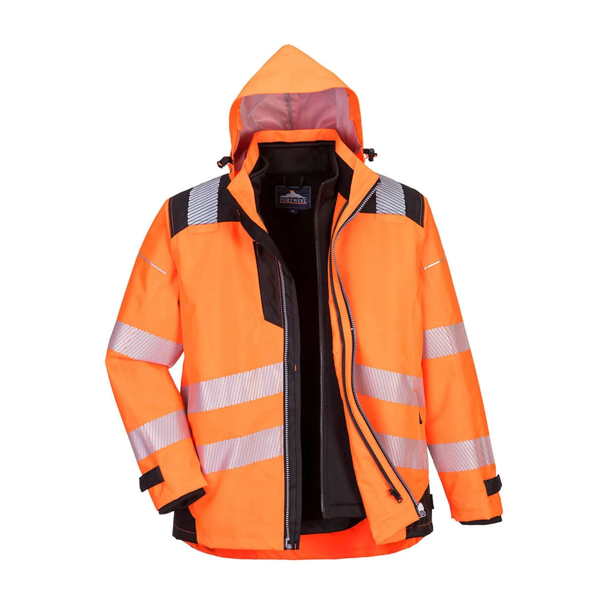 Portwest PW3 Hi Vis 3-in-1 Jacket PW365