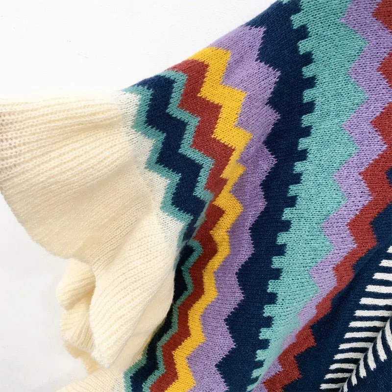 Pre Order:  Bohemian Ruffled Shawl