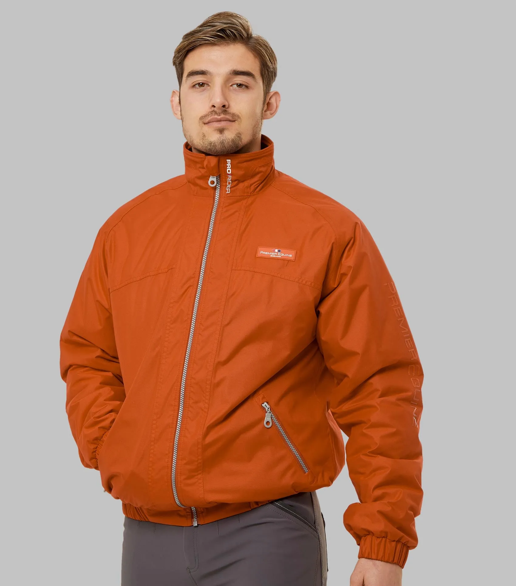 Pro Rider Mens Waterproof Jacket Burnt Orange