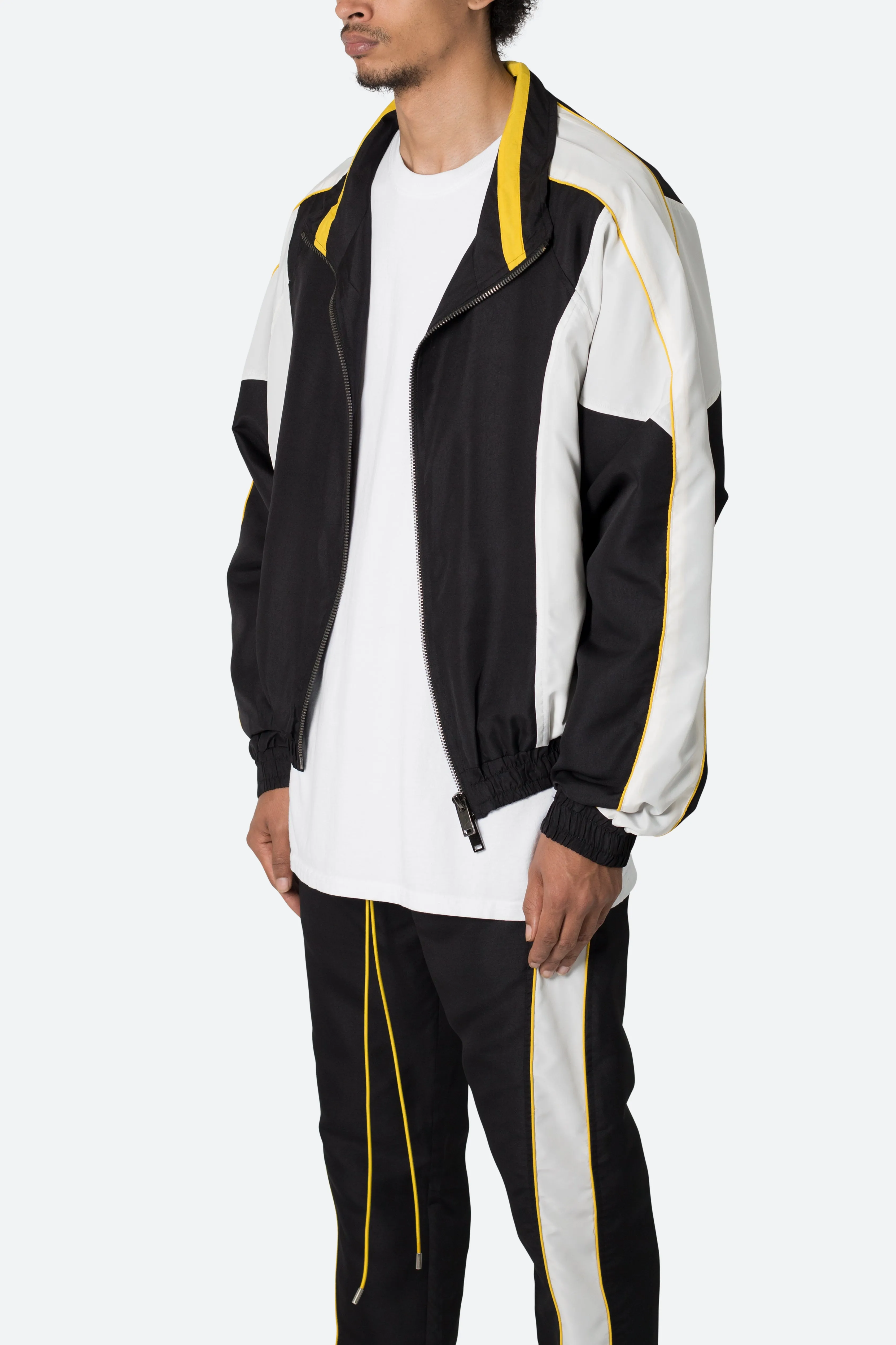 Race Track Jacket - Black/White