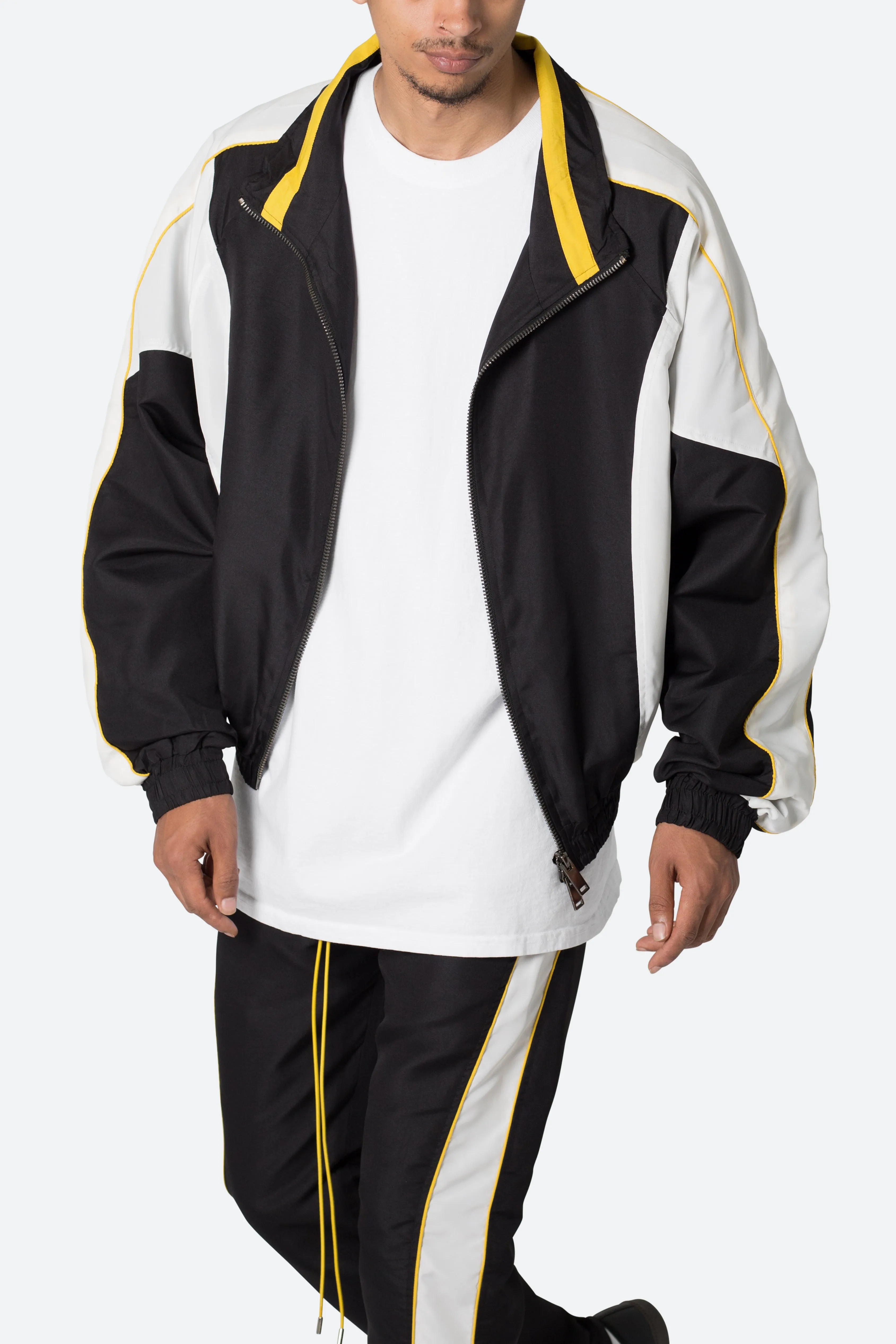 Race Track Jacket - Black/White