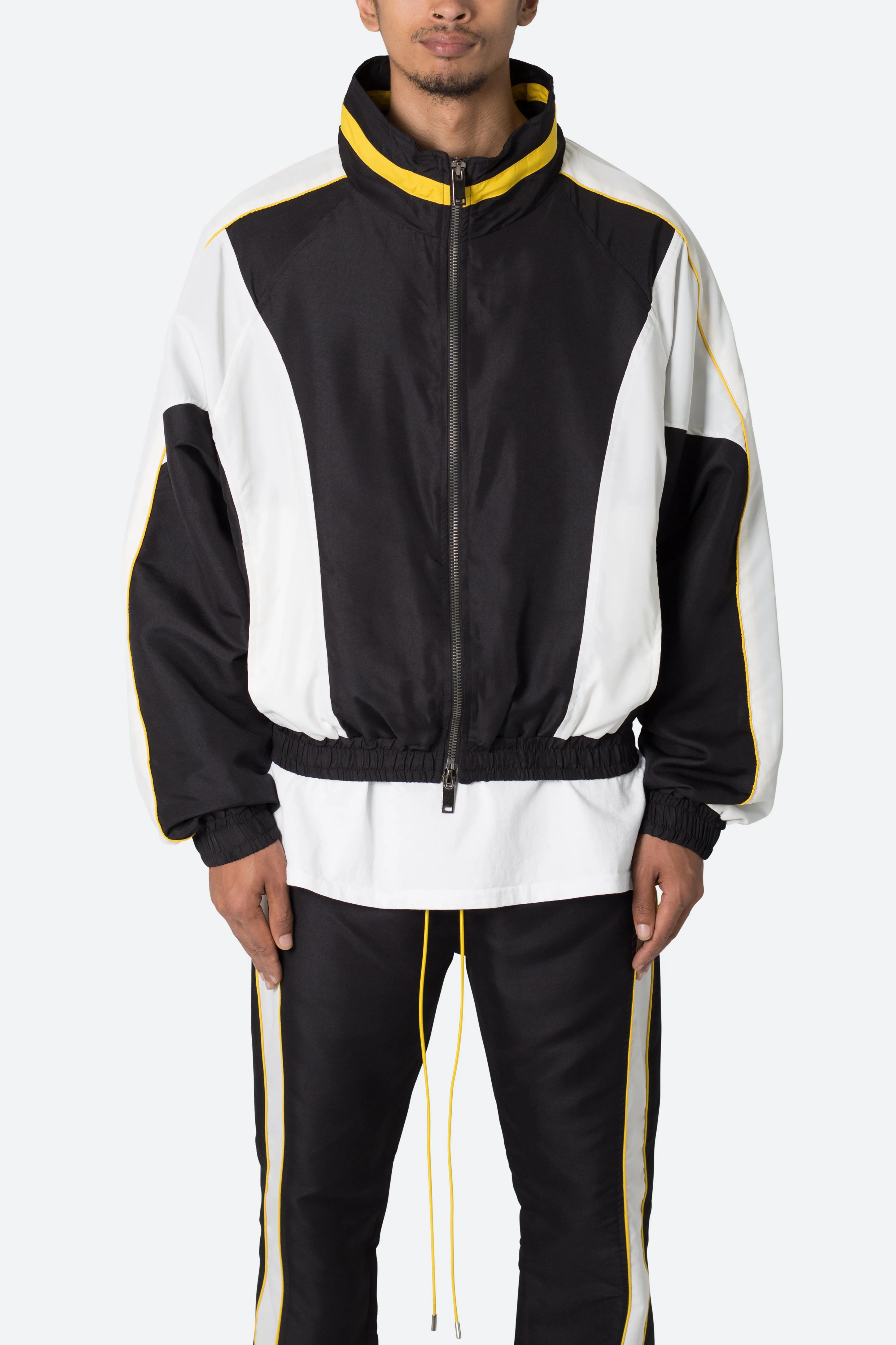 Race Track Jacket - Black/White