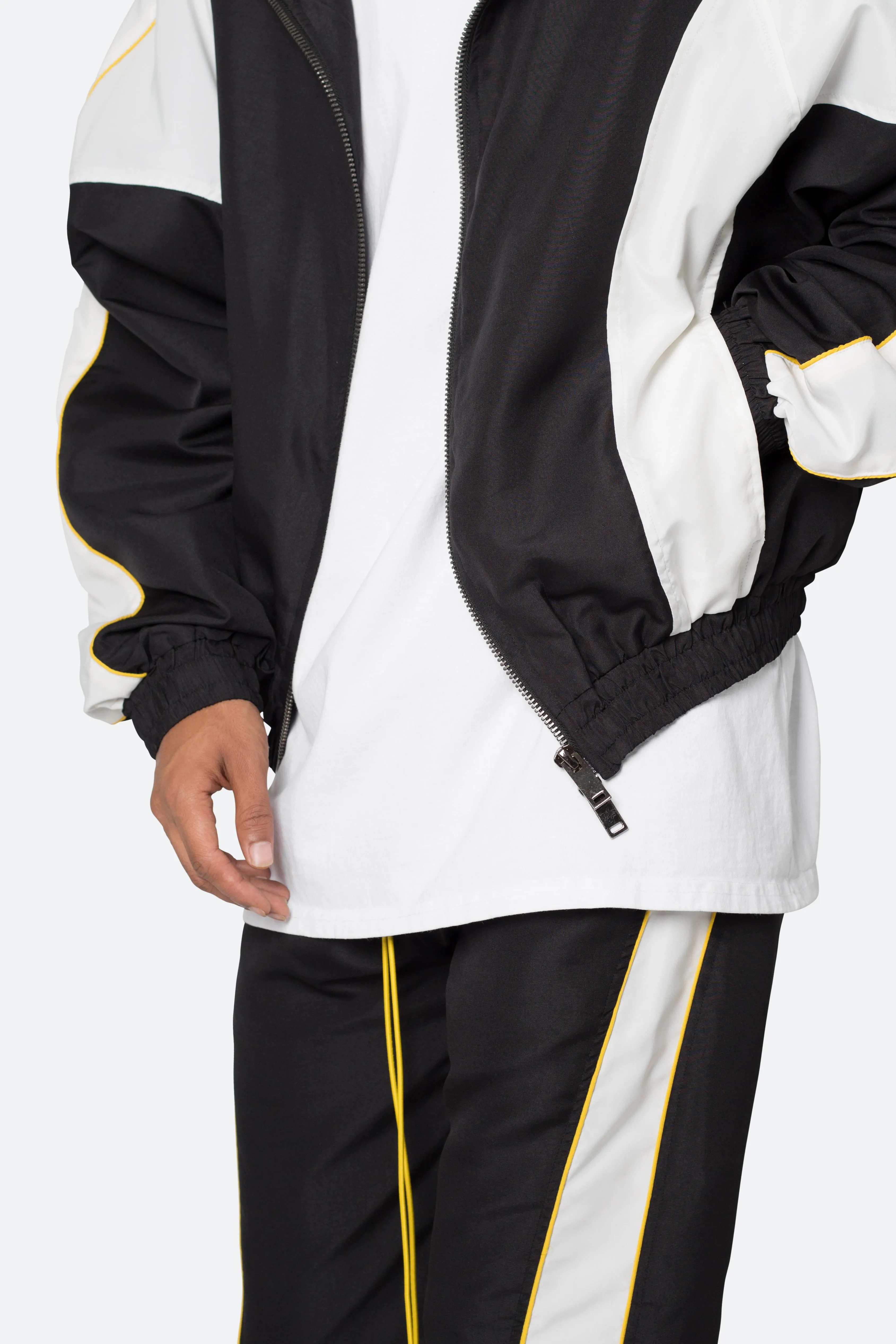 Race Track Jacket - Black/White