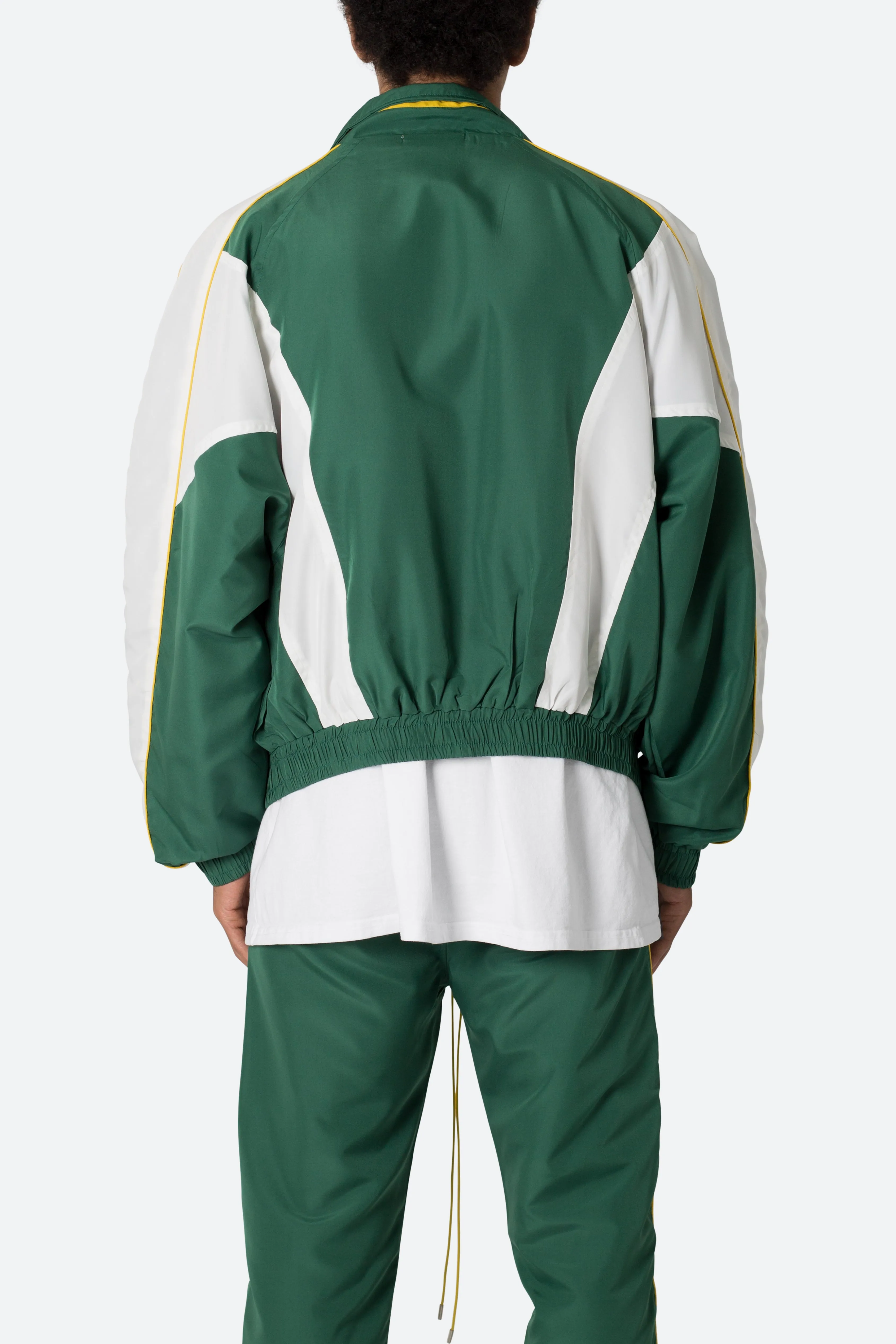 Race Track Jacket - Green/White