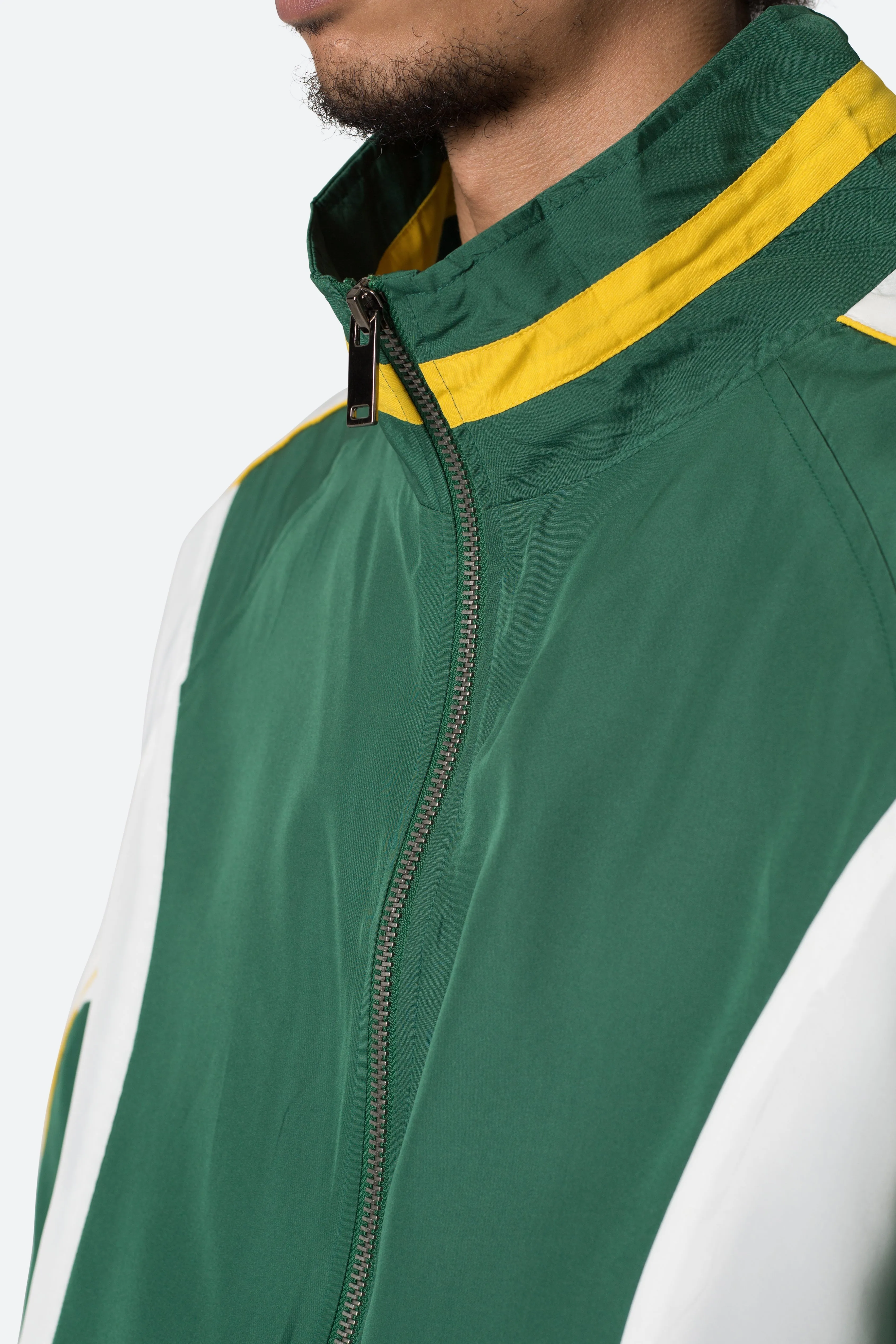 Race Track Jacket - Green/White