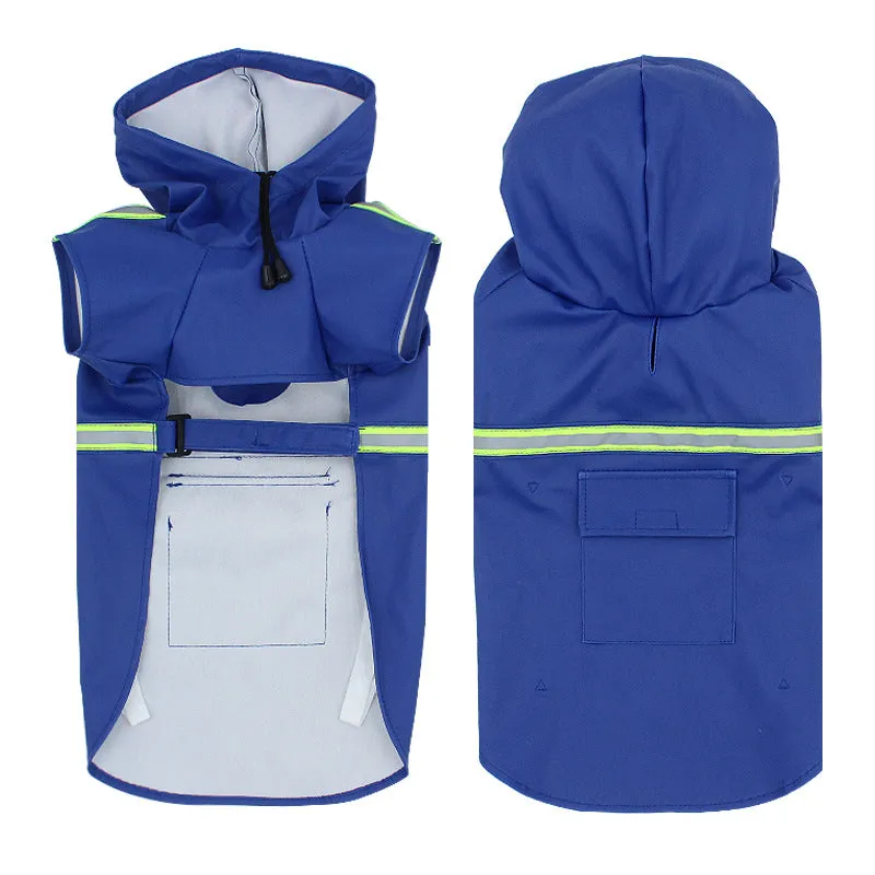 Raincoat, waterproof, snowproof, night reflective pet clothing