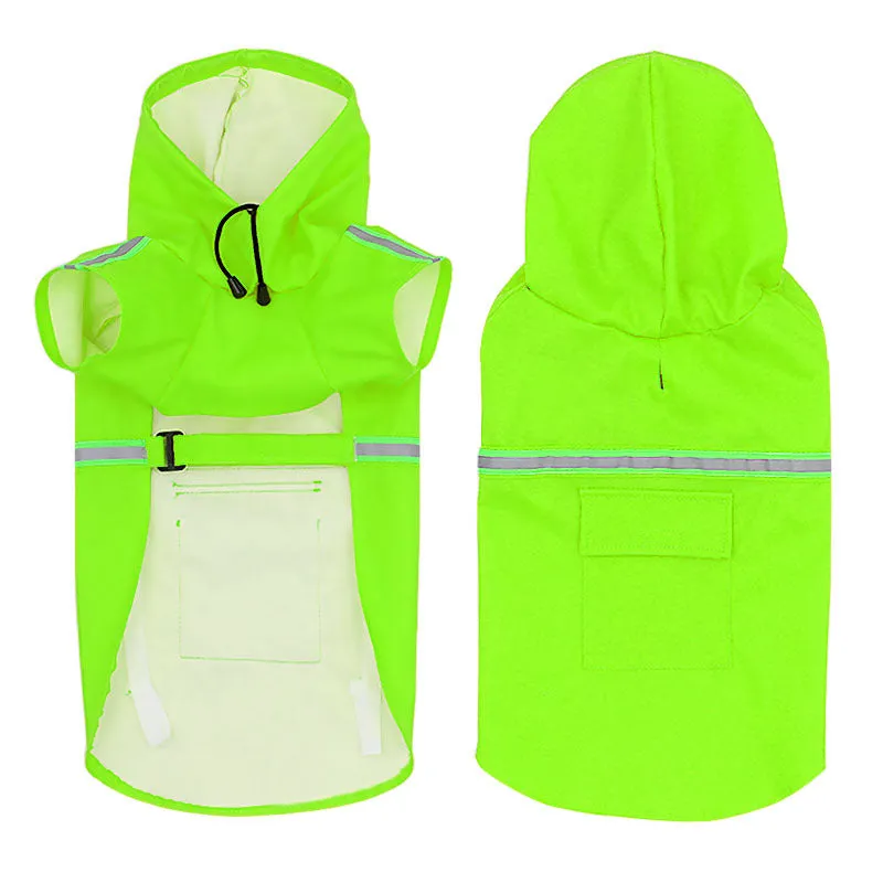 Raincoat, waterproof, snowproof, night reflective pet clothing