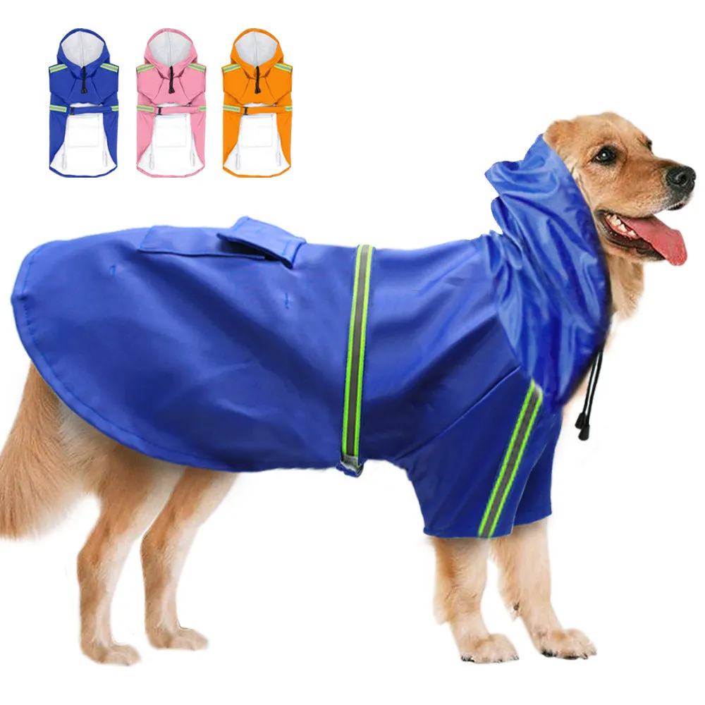 Raincoat, waterproof, snowproof, night reflective pet clothing