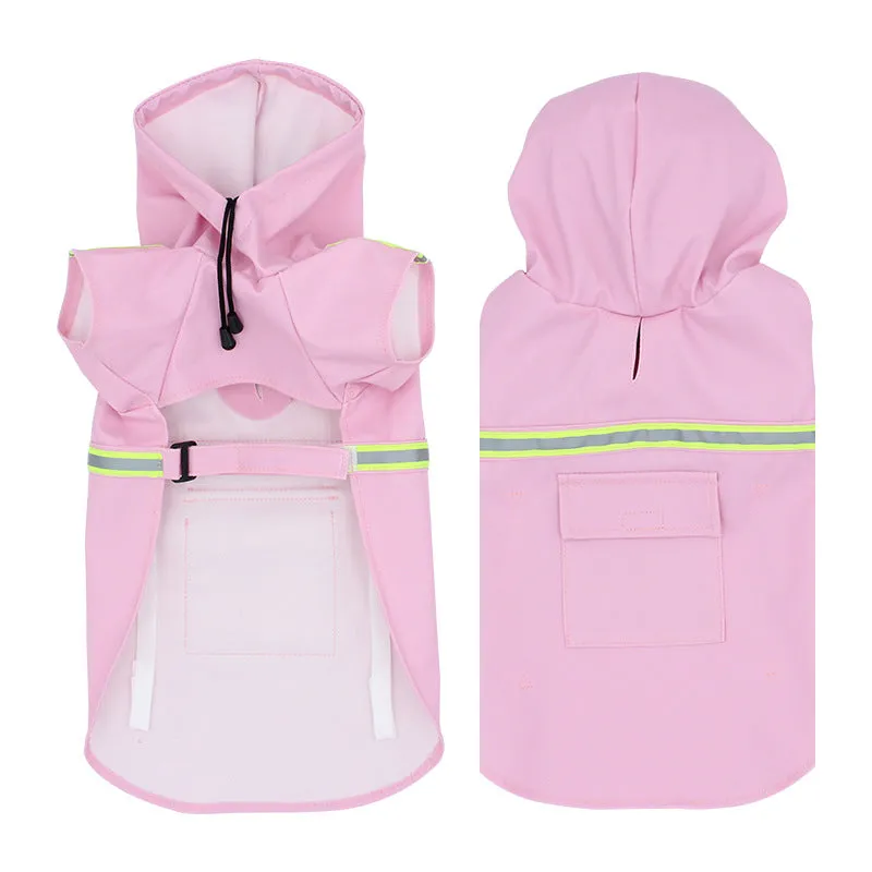 Raincoat, waterproof, snowproof, night reflective pet clothing