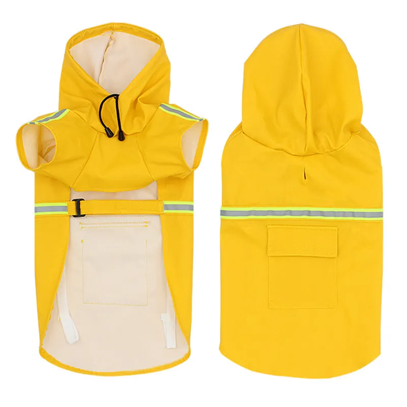 Raincoat, waterproof, snowproof, night reflective pet clothing