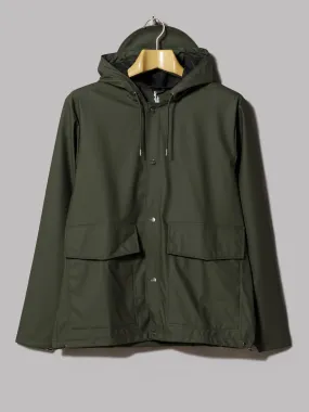 Rains Short Hooded Coat (Green)