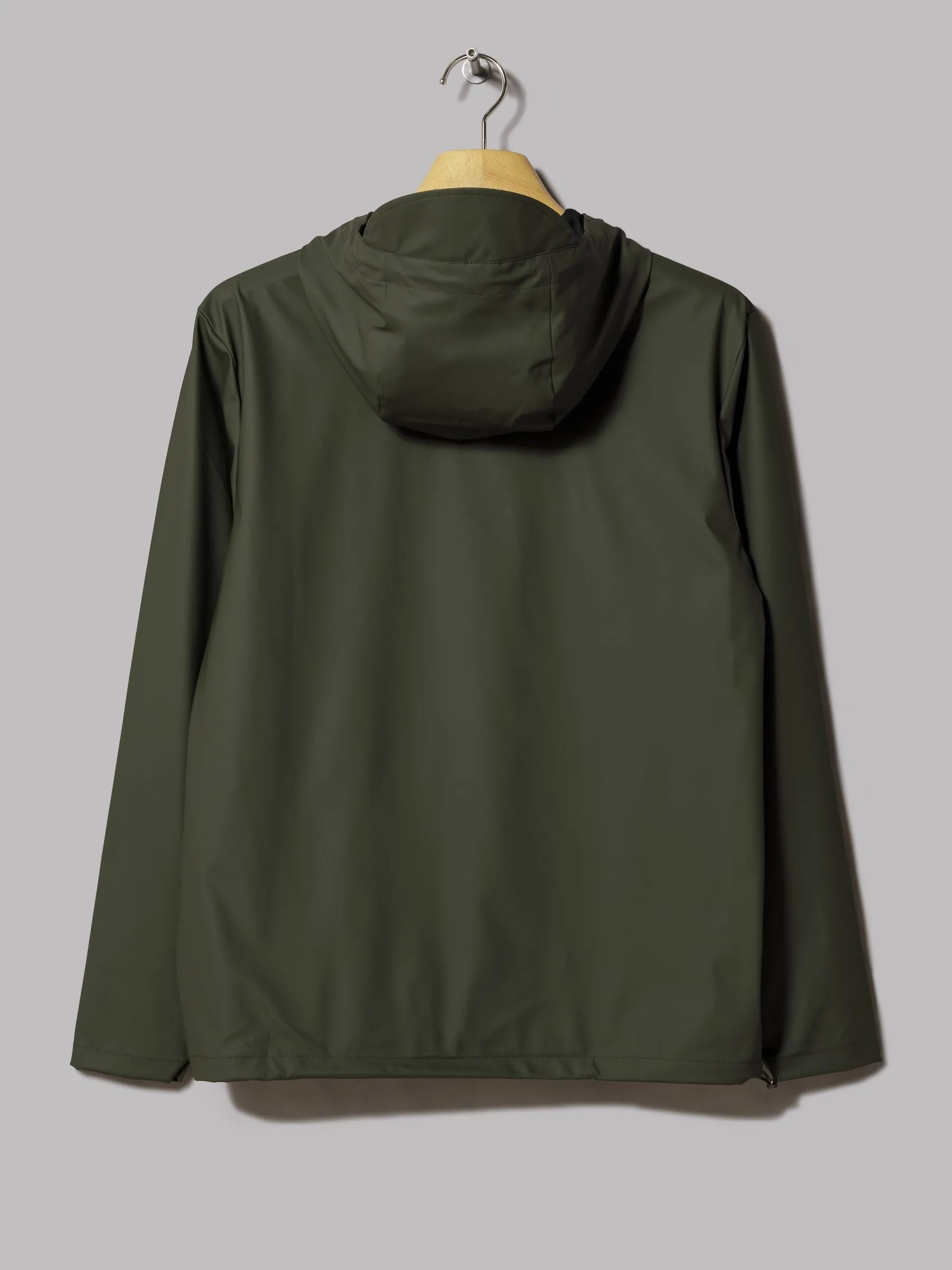 Rains Short Hooded Coat (Green)