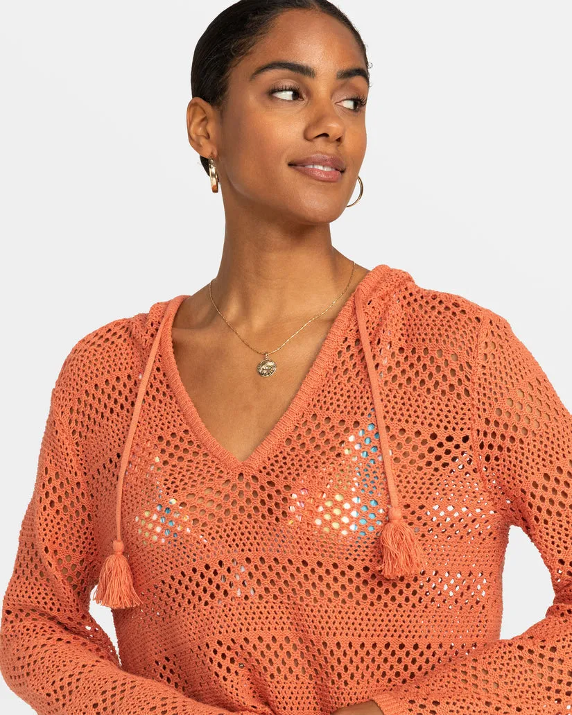 Roxy After Beach Break  Sweater-Apricot Brandy