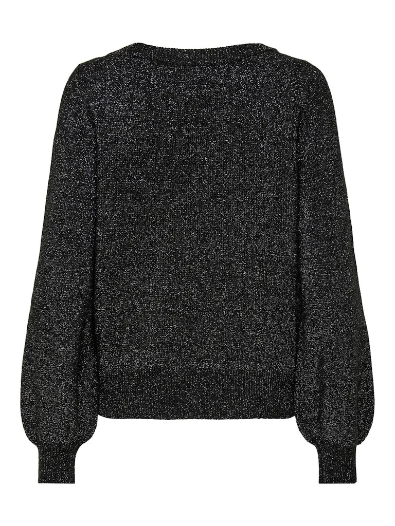 Rue Glitter Pullover - Black