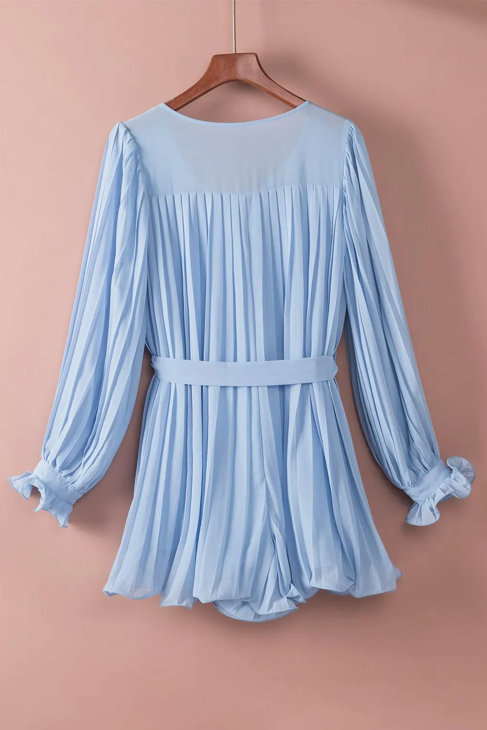 Ruffled Pleated Pastels Romper