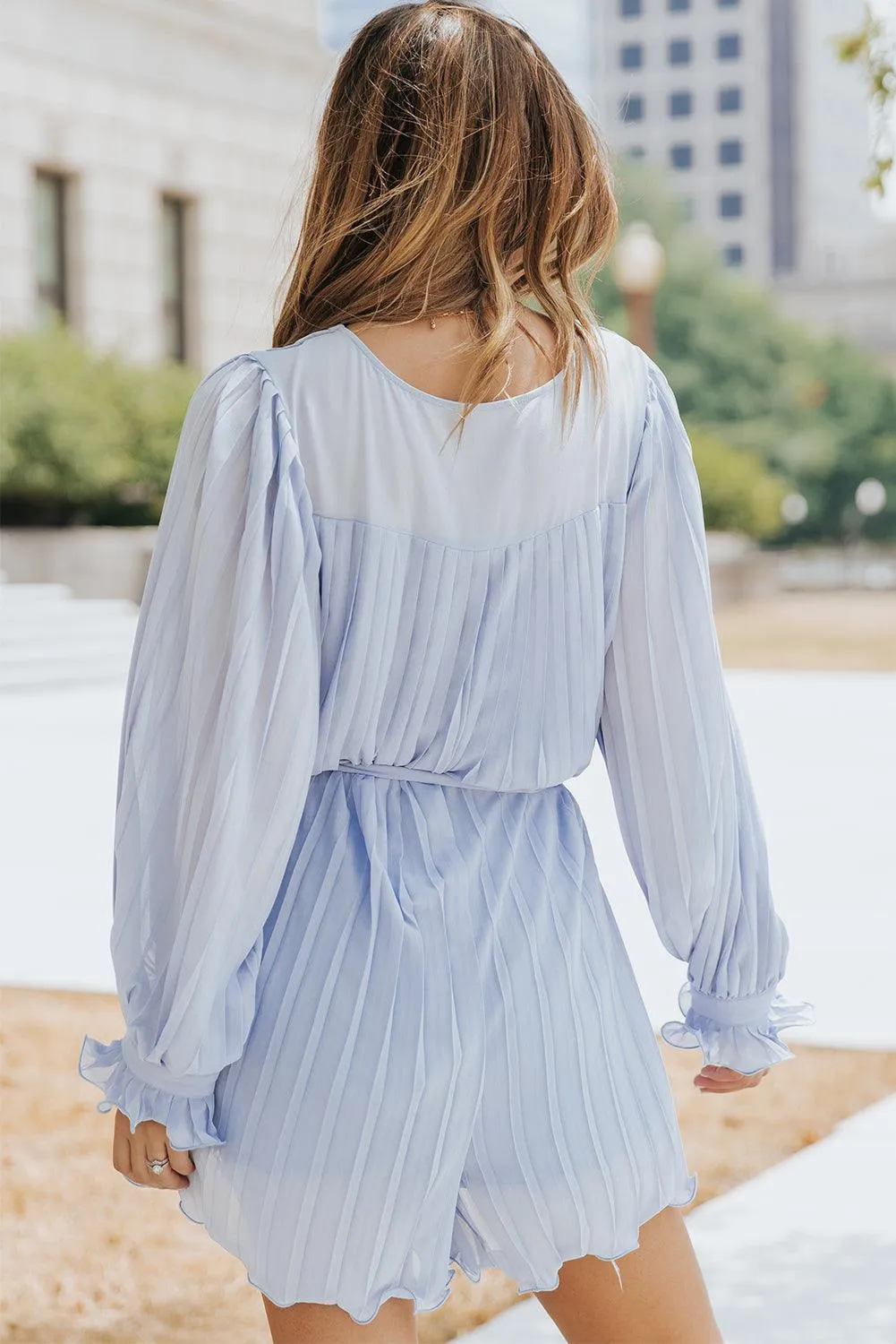 Ruffled Pleated Pastels Romper