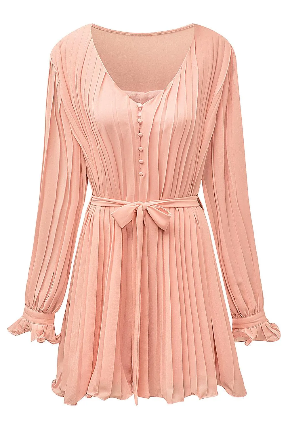 Ruffled Pleated Pastels Romper